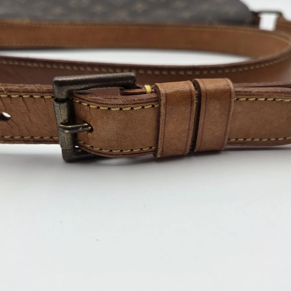 Authentic Louis Vuitton Brown Monogram Musette Salsa GM Shoulder Bag